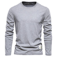 Gideon Comfortable T-Shirt in Light Grey