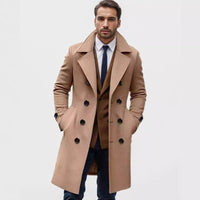 Gideon Elegant Trench Coat with Button Front