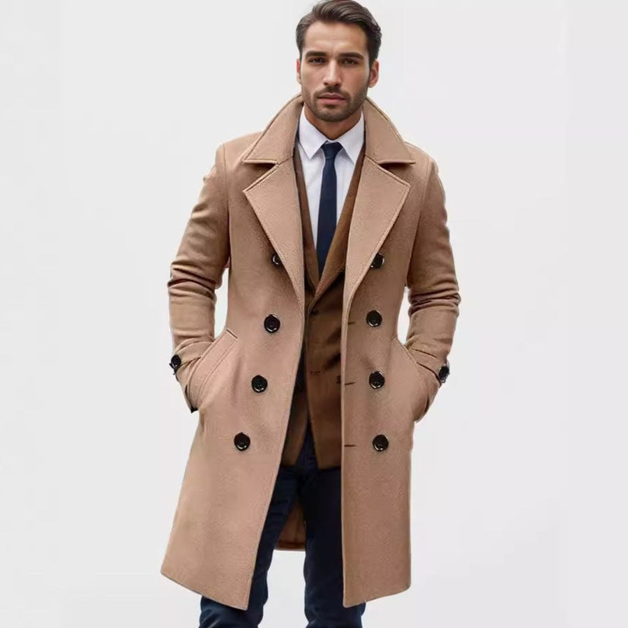 Gideon Elegant Trench Coat with Button Front