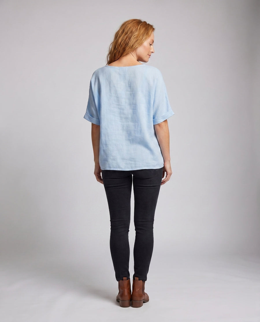 Gilda Airy Linen Top