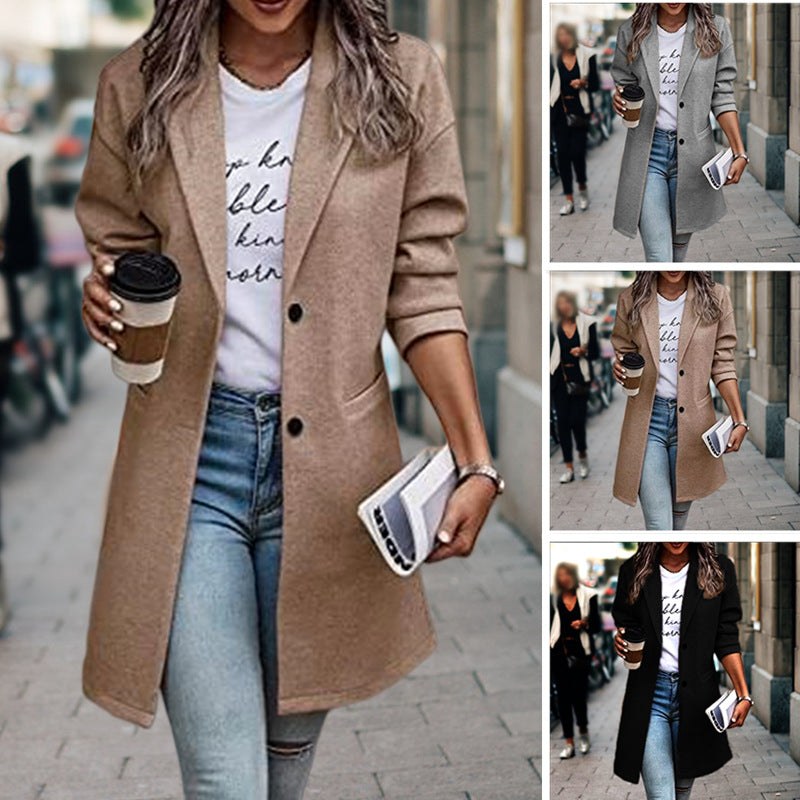 Gilda Elegant Coat with Pockets