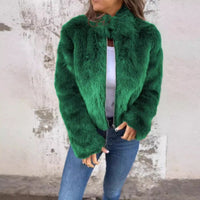Gilda Jacket with Zip Front in Red