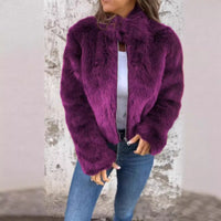 Gilda Jacket with Zip Front in Red