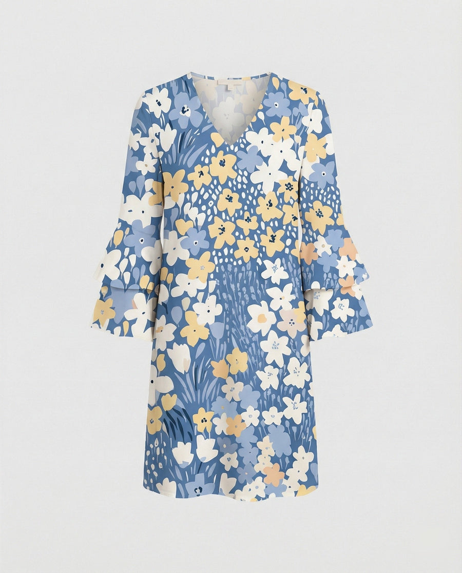 Gilda Mini Dress in Grey