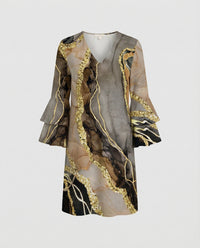 Gilda Mini Dress in Grey