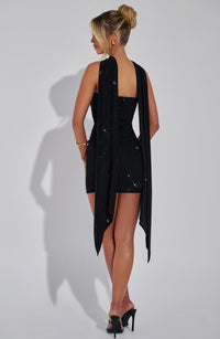 Lyra Mini Dress – Black
