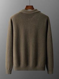 Giorgio Bello Merino Wool Cardigan in Army Green