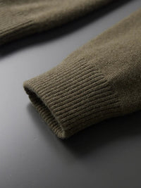 Giorgio Bello Merino Wool Cardigan in Army Green