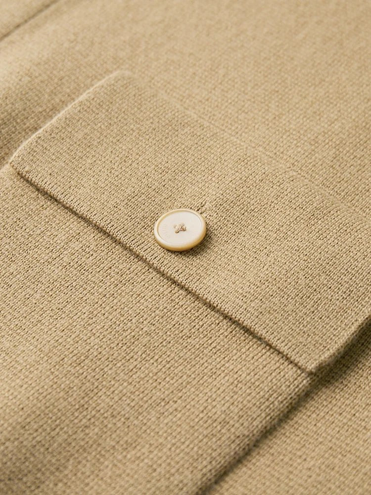 Giorgio Bello Merino Wool Cardigan in Biege
