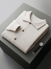 Giorgio Bello Merino Wool Cardigan in Pearl