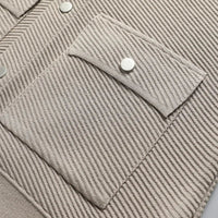 Giorgio Bello Ribbed Cardigan in Khaki
