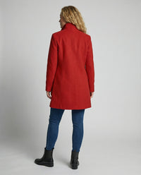 Giselle Elegant Coat in Red
