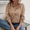 Giulia Hoodie with Button Front