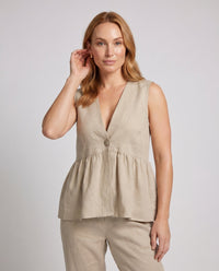 Giulia Linen Vest