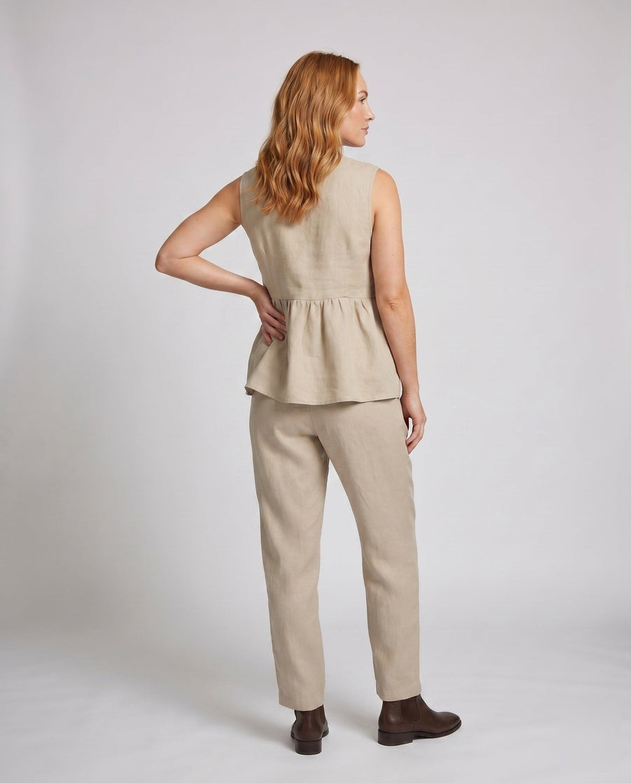 Giulia Linen Vest