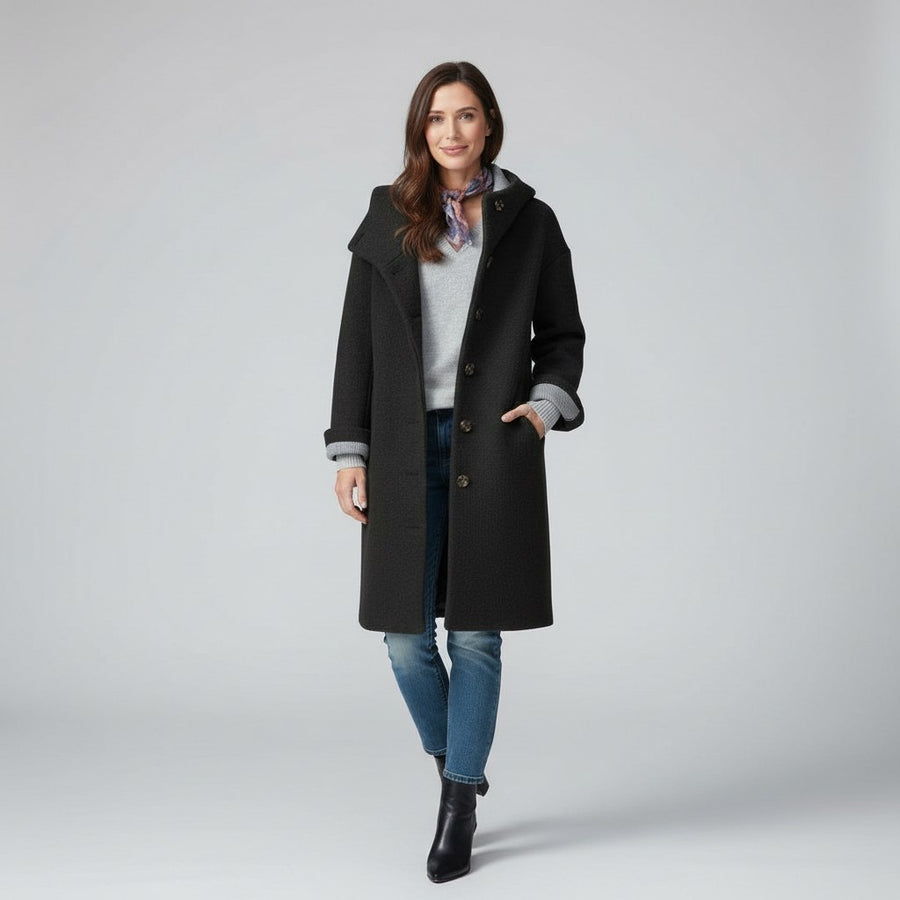 Giulia Warm Coat in Black