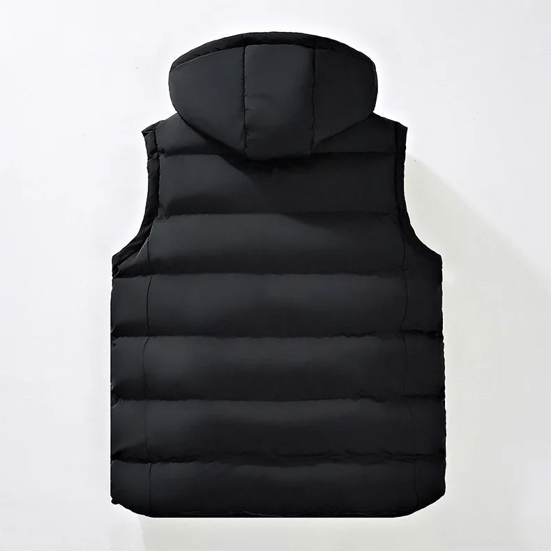 Glacier 2.0 Hooded Vest in Charcoal