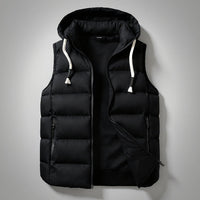 Glacier 2.0 Hooded Vest in Charcoal