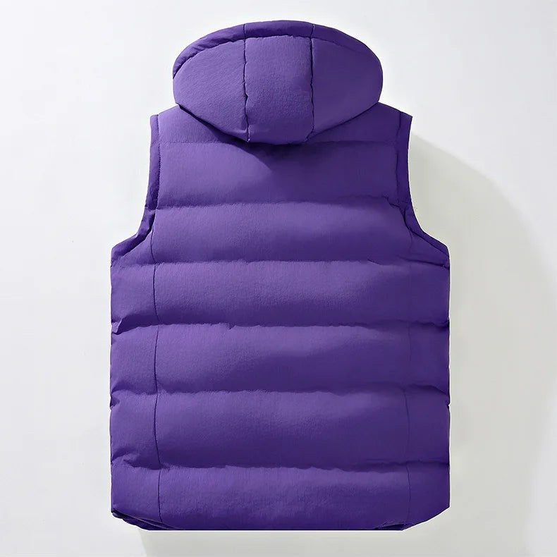 Glacier 2.0 Hooded Vest in Purple