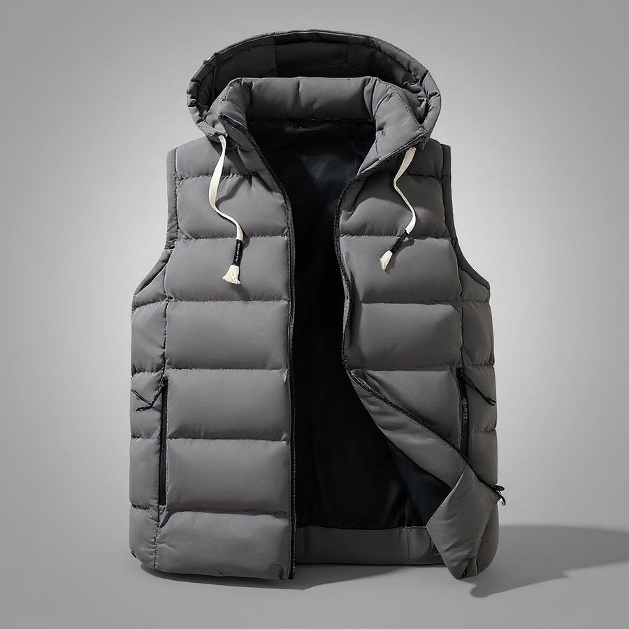 Glacier 2.0 Hooded Vest in Slate Gray