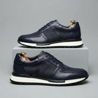 Glendale Genuine Leather Sneaker in Indigo Blue