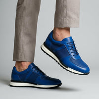 Glendale Genuine Leather Sneaker in Royal Blue