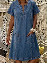 Zinnia | Soft Denim Dress