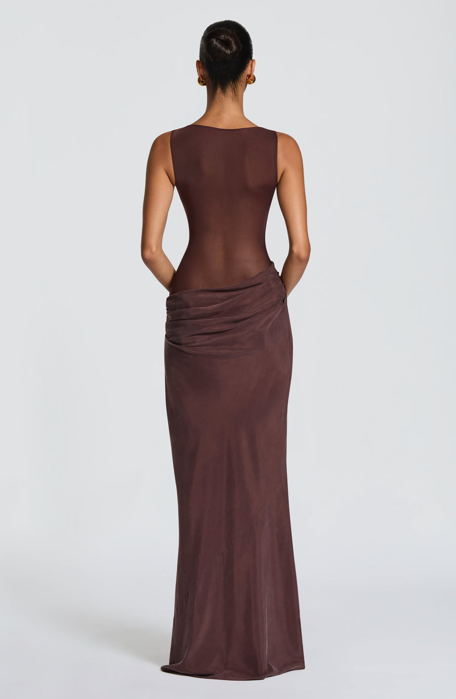 Annabel Maxi Dress – Plum Brown