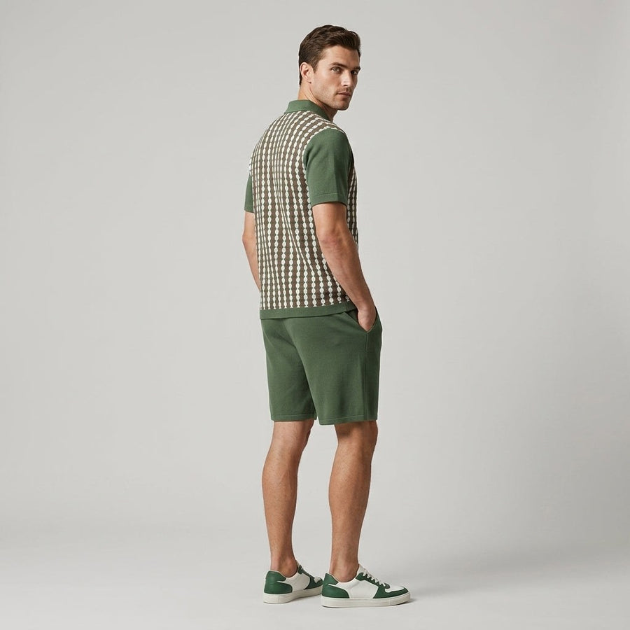 Grady Striped Two Piece Set in Sage