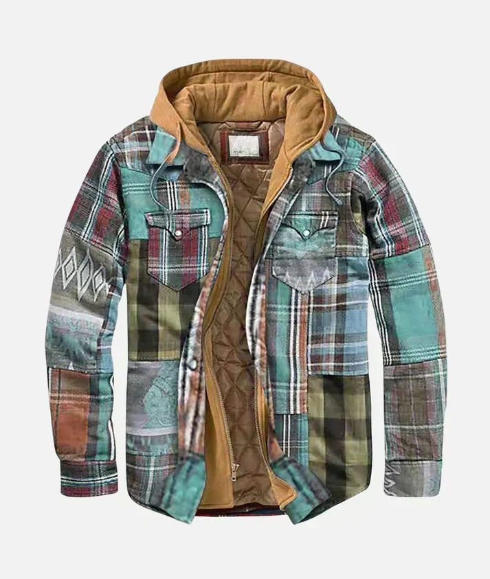 Gregoire | Men's Checked Hooded Shirt Jacket