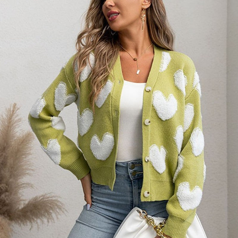 Greta Cardigan in Green