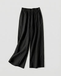 Greta Linen Trousers in Yellow