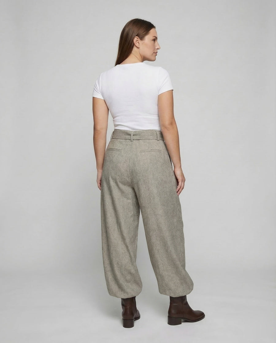 Greta Linen Trousers with Belted