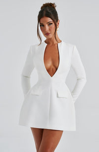 Agatha Mini Dress – Ivory