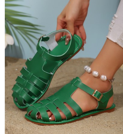 Greta Sandals in Green