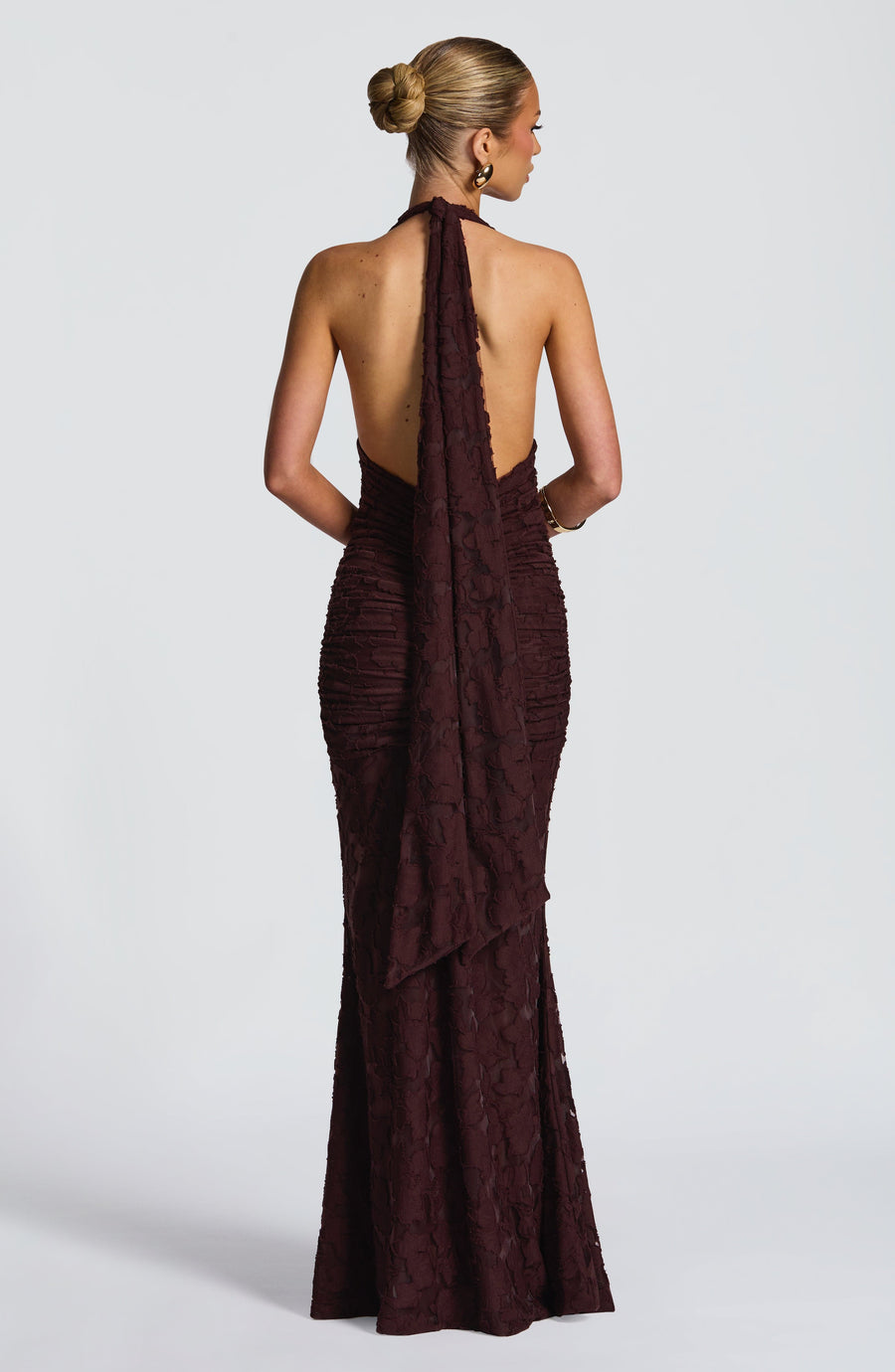 Tori Maxi Dress – Plum Brown