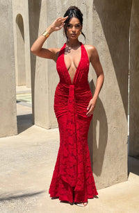 Tori Maxi Dress – Red