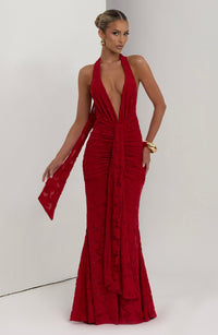 Tori Maxi Dress – Red