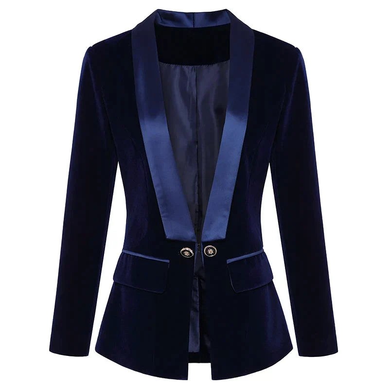 Gustav Satin Jacket in Black