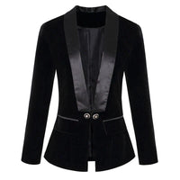 Gustav Satin Jacket in Black