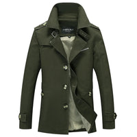 Gustav Trench Coat in Green