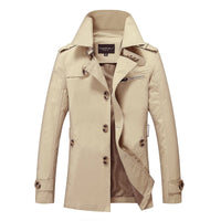 Gustav Trench Coat in Khaki