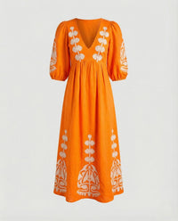 Gwen Dress in Orange