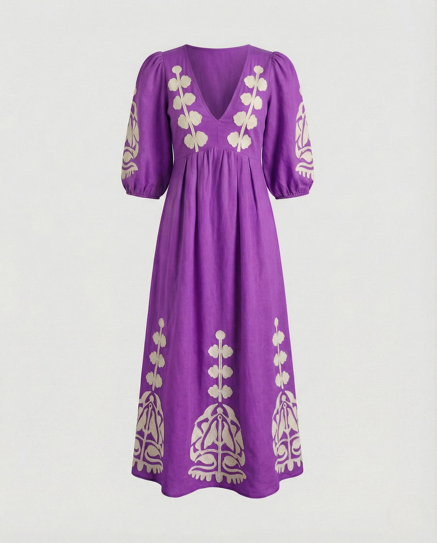 Gwen Dress in Purple