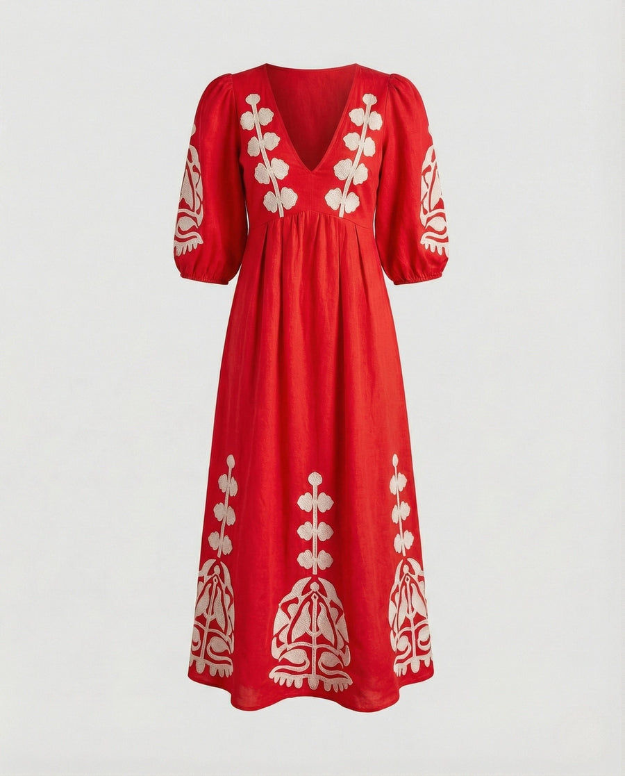 Gwen Dress in Red