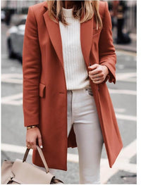 Gwen Elegant Coat with Fitted in Red