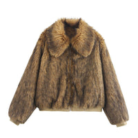 Gwen Elegant Jacket in Dark Brown