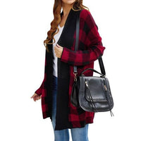 Hadley Casual Knit Cardigan in Red
