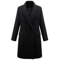 Hadley Elegant Coat with Pockets in Khaki