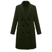 Hadley Elegant Coat with Pockets in Khaki